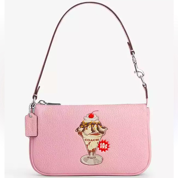 NWT Coach Nolita 19 Sundae Graphic Wristlet Shoulder Bag...